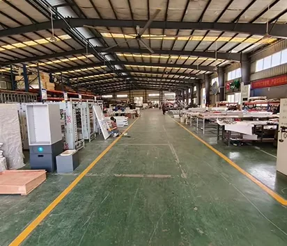 Production floor inside the Bendo signage workshop