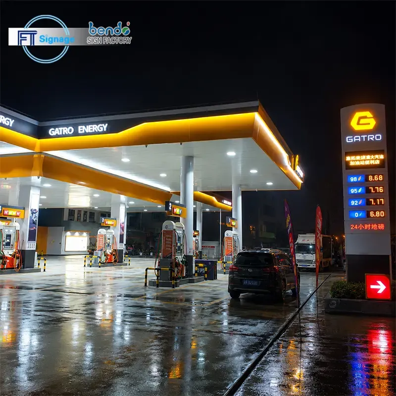 Gas & Fuel Station Canopy Sign