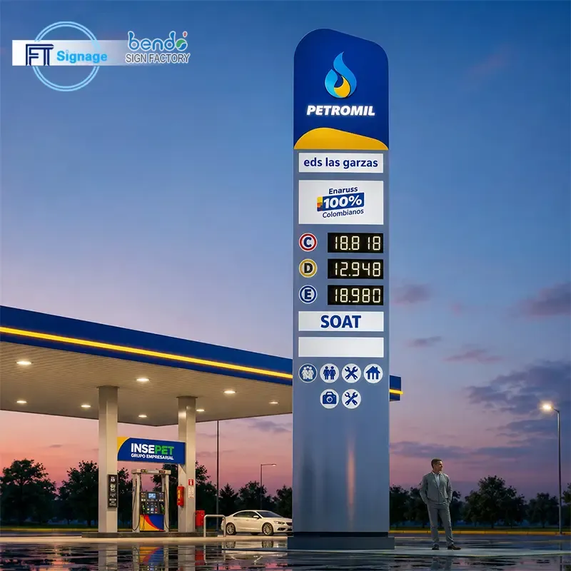 Gas & Fuel Station Price Tower